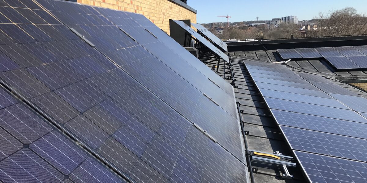 Enköping Hus B, BiFacial solceller