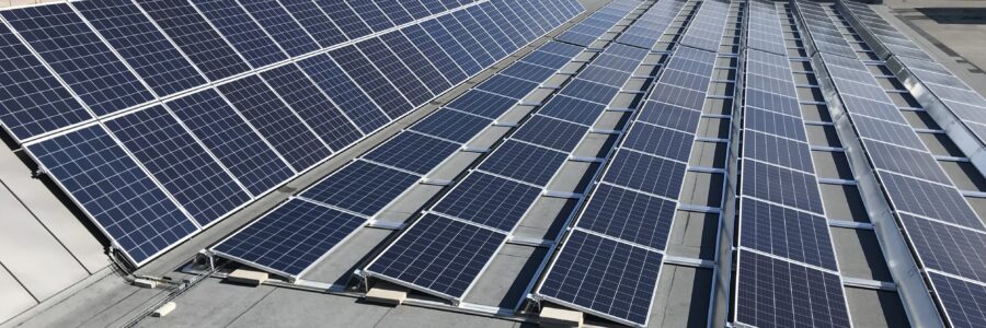 Solceller på Lanternin regionbussdepå Fyrislund